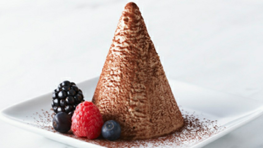 Σεμιφρέντο σοκολάτα με μέντα σε σχήμα κώνου της Anna Olson